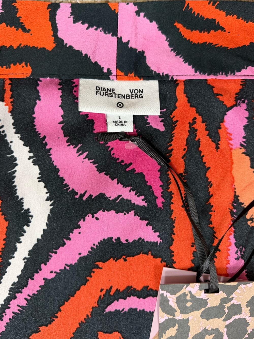 Diane Von Furstenberg for Target Long Satin Disco Zebra-Print Kimono/Robe NWT - Picture 8 of 12